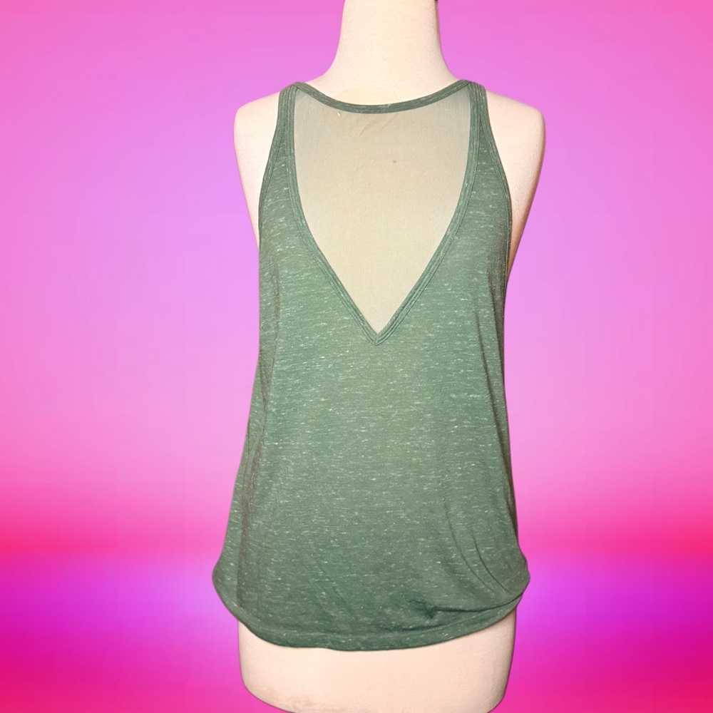 Victoria's Secret Green Backless Tank Top